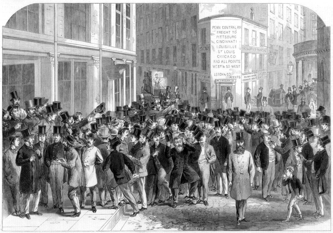 سماسرة الأسهم كيربستون في نيويورك ، 1864. بواسطة جاكسون
