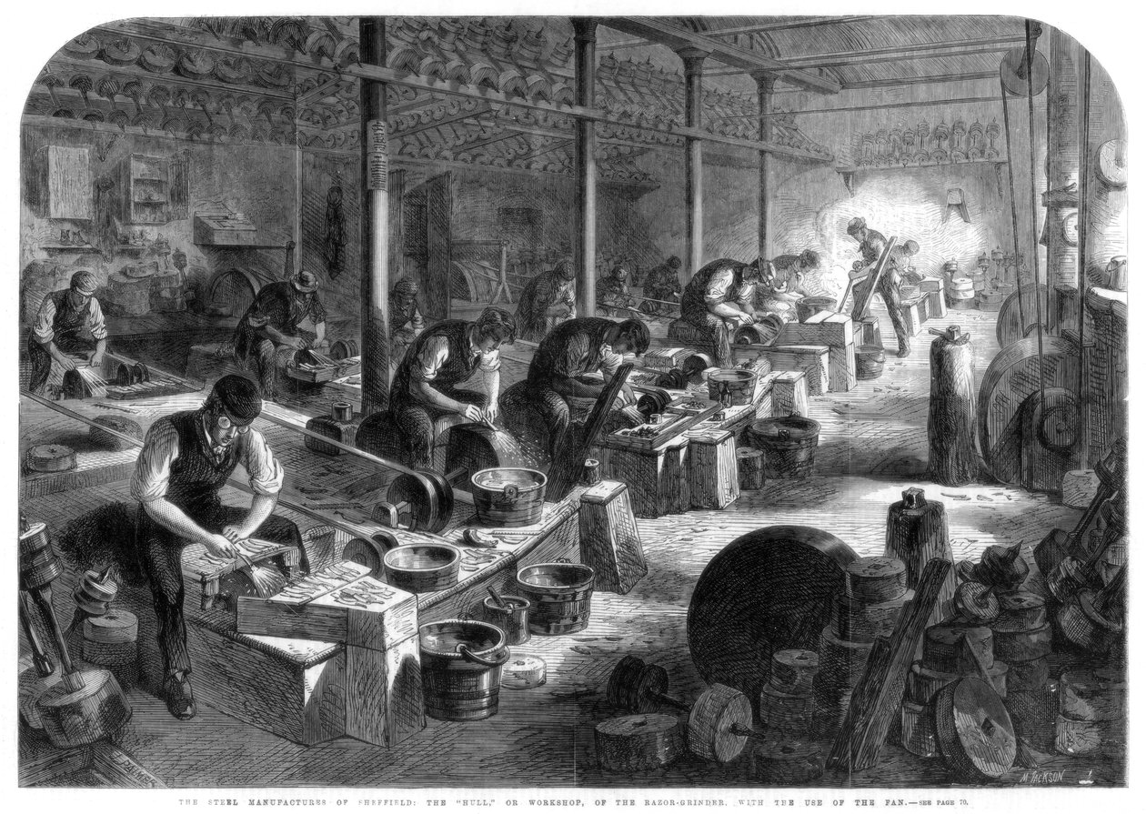 مصانع الصلب من شيفيلد ، يوركشاير ، 1866 بواسطة جاكسون
