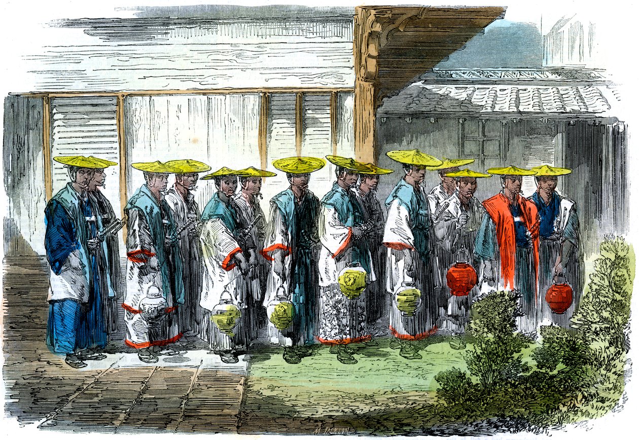 حارس الليل في Jeddo Edo ، اليابان ، 1864. بواسطة جاكسون