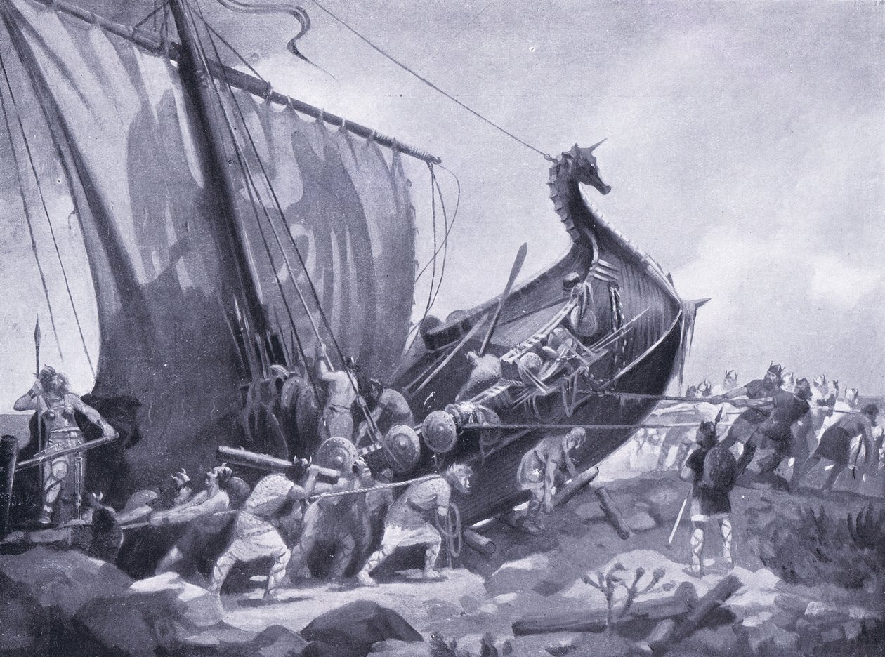 ماغنوس تبحر حول مول كانتير AD1098 ، 1920 بواسطة M. Mackinlay