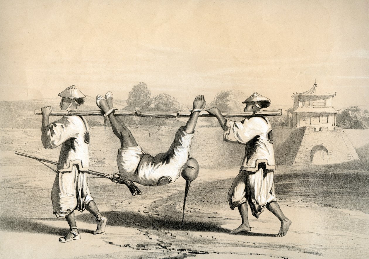 "رسم تخطيطي من الحائط في صباح اليوم التالي للهجوم الكبير" ، الصين ، عام 1860. بواسطة M و N Hanhart