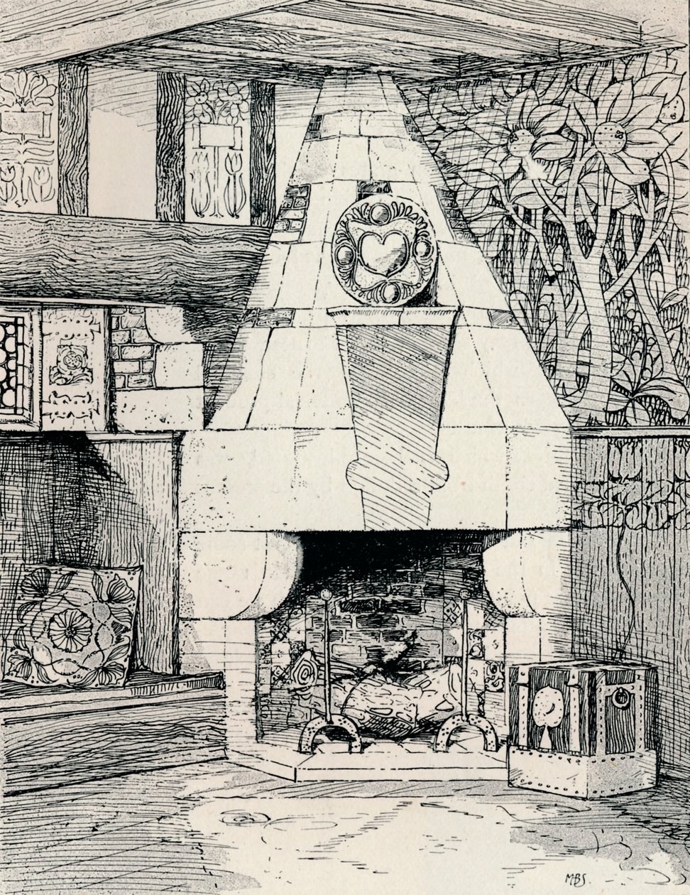 مدفأة زاوية ، c1895 ، 1896 بواسطة ماكاي هيو بيلي سكوت