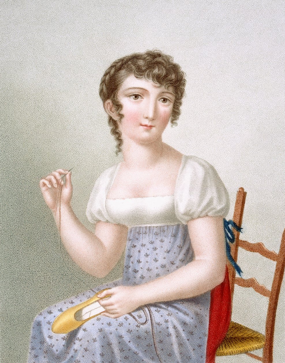 التطريز ، منقوش بواسطة دوث ، c.1816 بواسطة مدام جي بوسيت دوبروست
