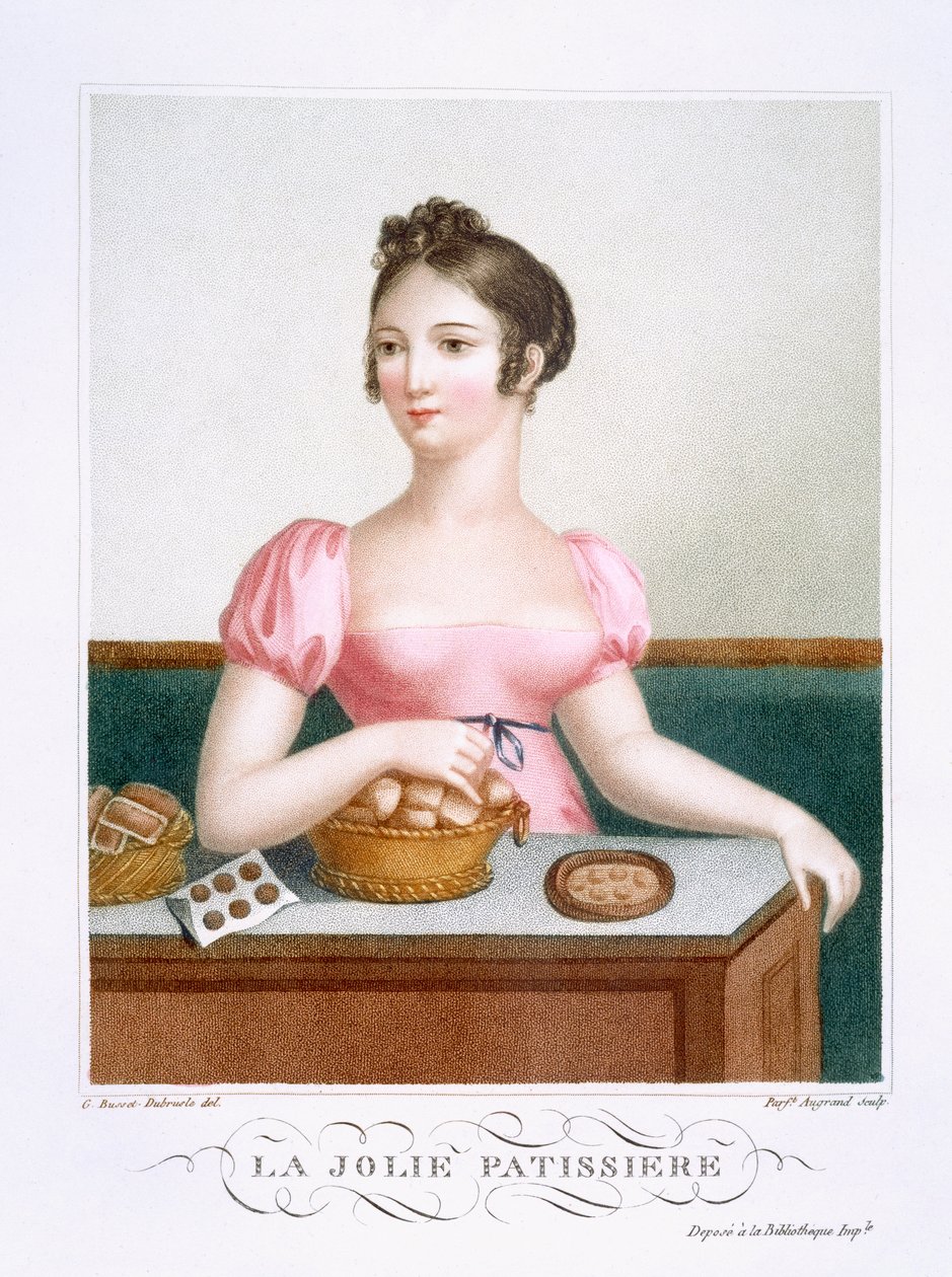 The Pretty Pastry Cook ، c.1816 بواسطة مدام جي بوسيت دوبروست