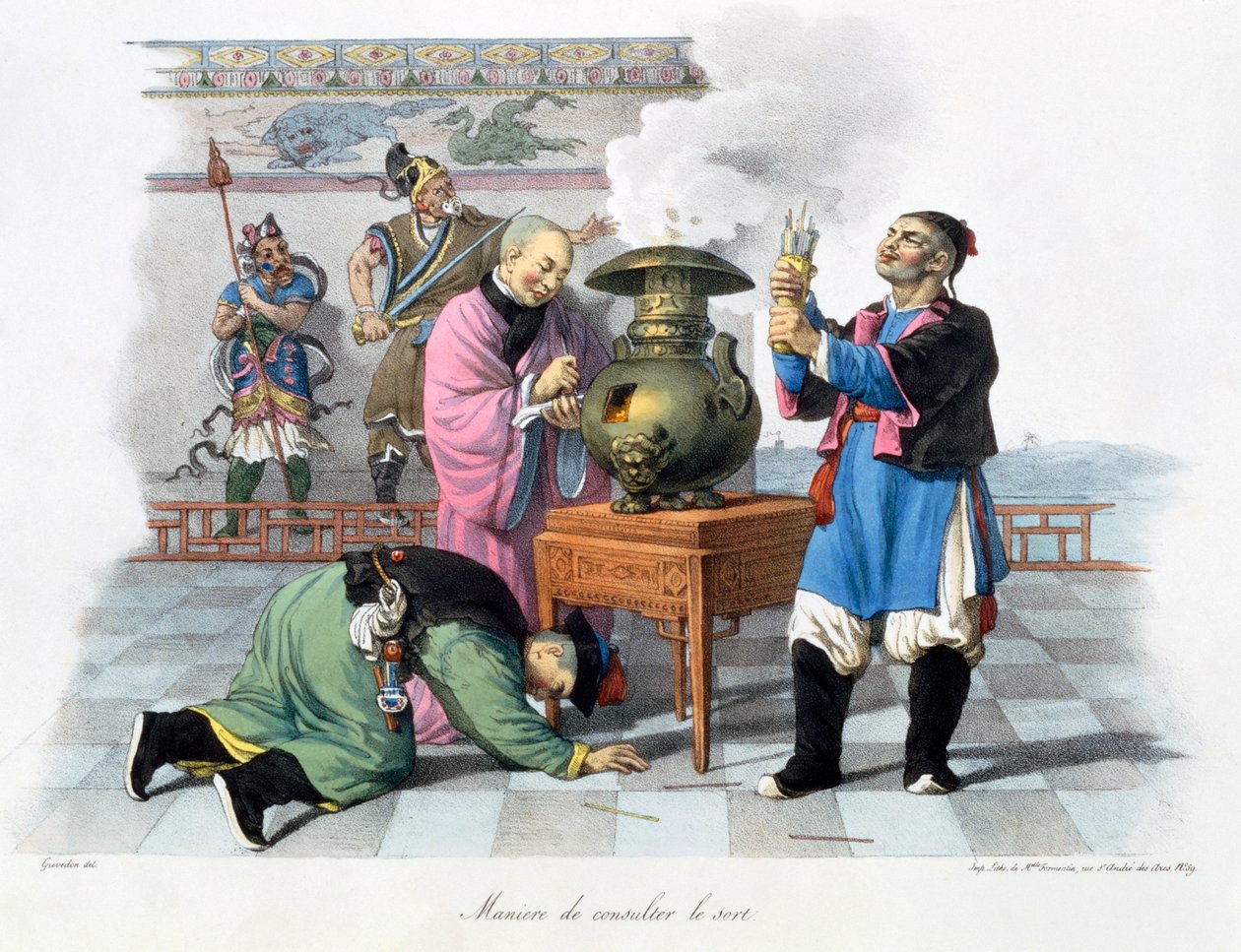 "طريقة لإخبار المستقبل" ، الصين ، 1824-1827 بواسطة مادموزيل فورمينتين