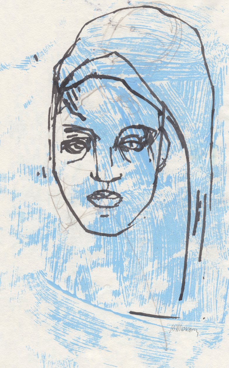 كراسة الرسم 32، 2025 (طلاء تمبراً، فحم على ورق) بواسطة 