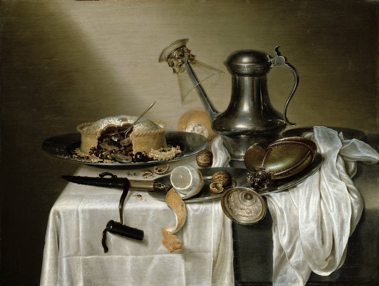 فطيرة الكمأة ، 1644 بواسطة Maerten Boelema de Stomme