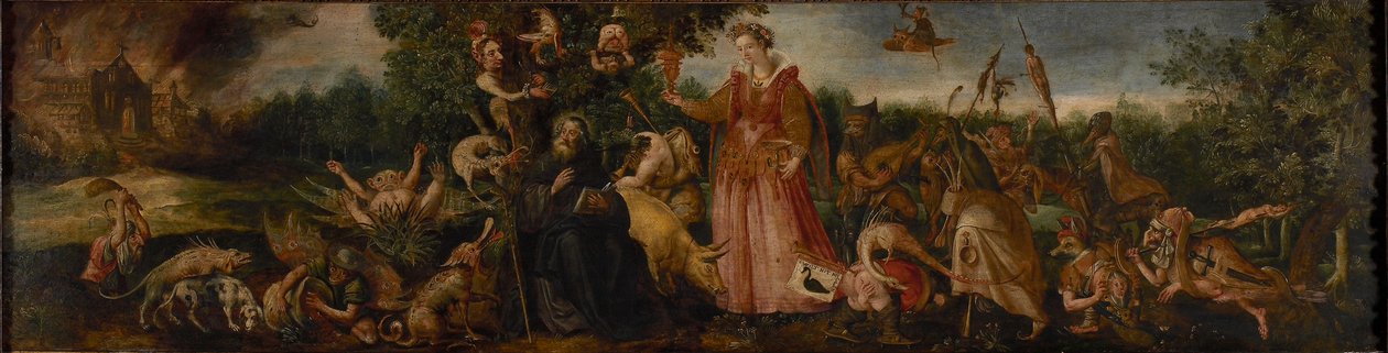 تجربة القديس أنطونيوس ، 1585-1590. بواسطة Maerten Vos de