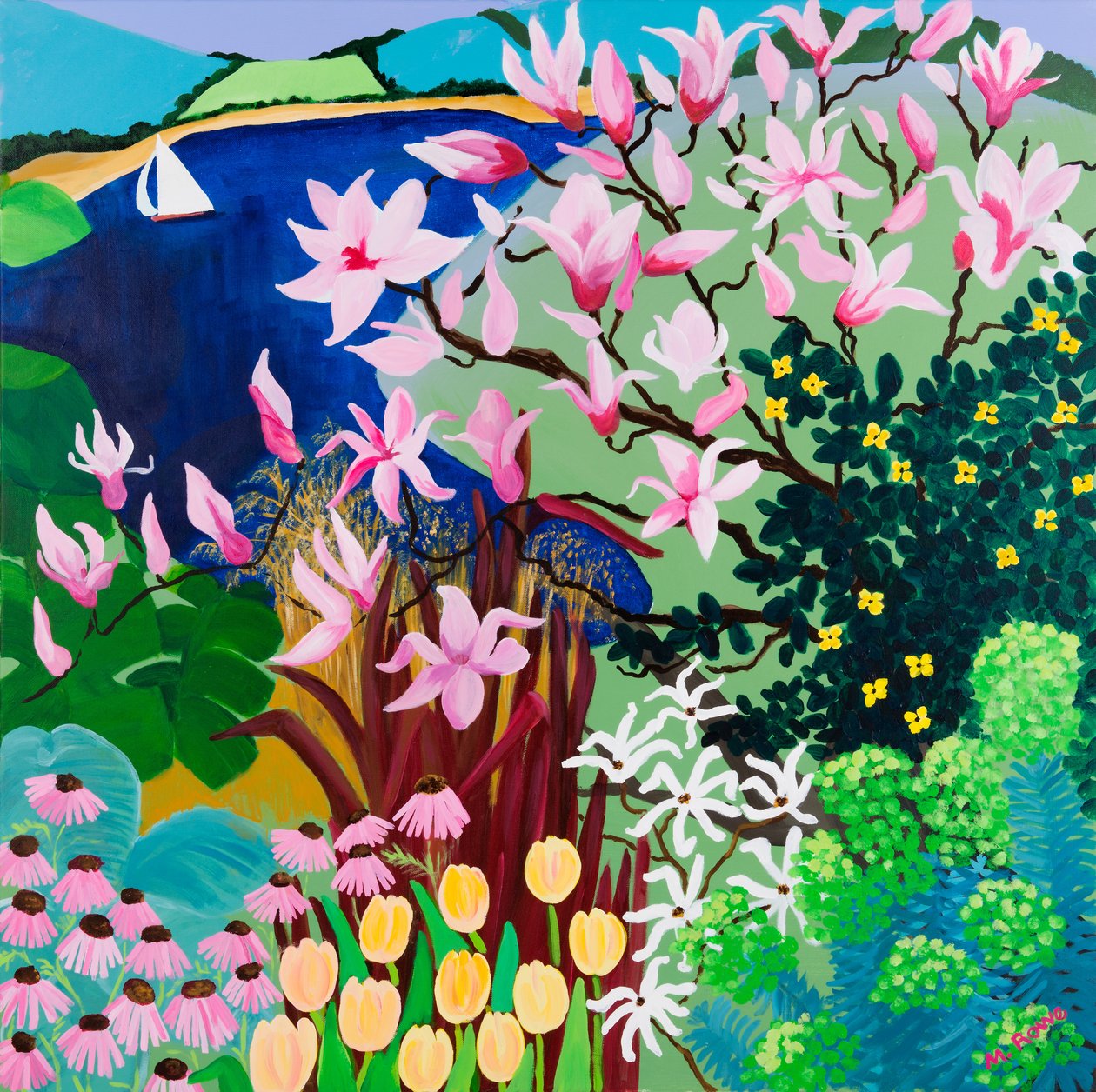 Magnolias in Salcombe ، 2013 بواسطة ماجي رو