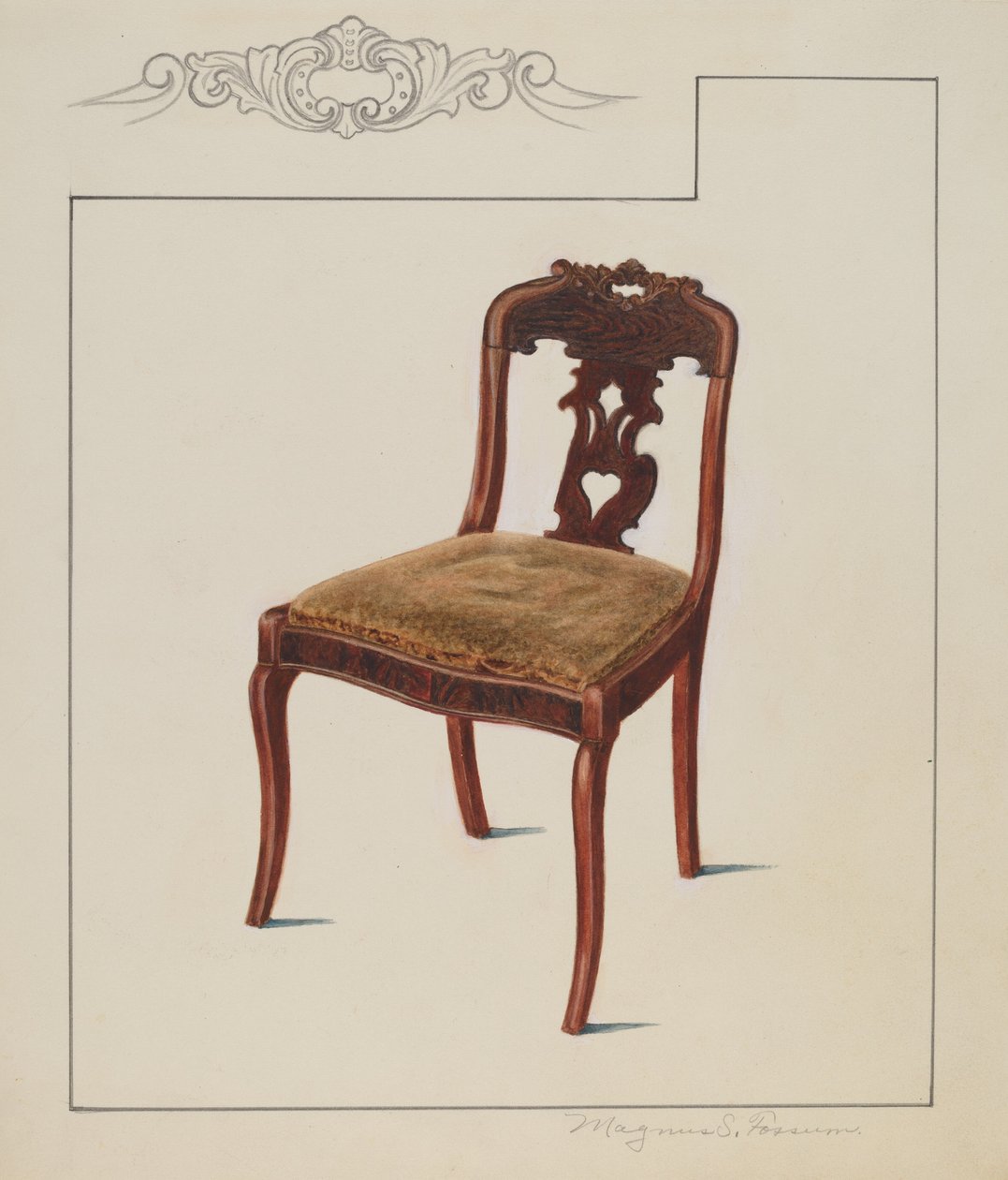 كرسي ، ج. 1936. بواسطة ماغنوس س.فوسم
