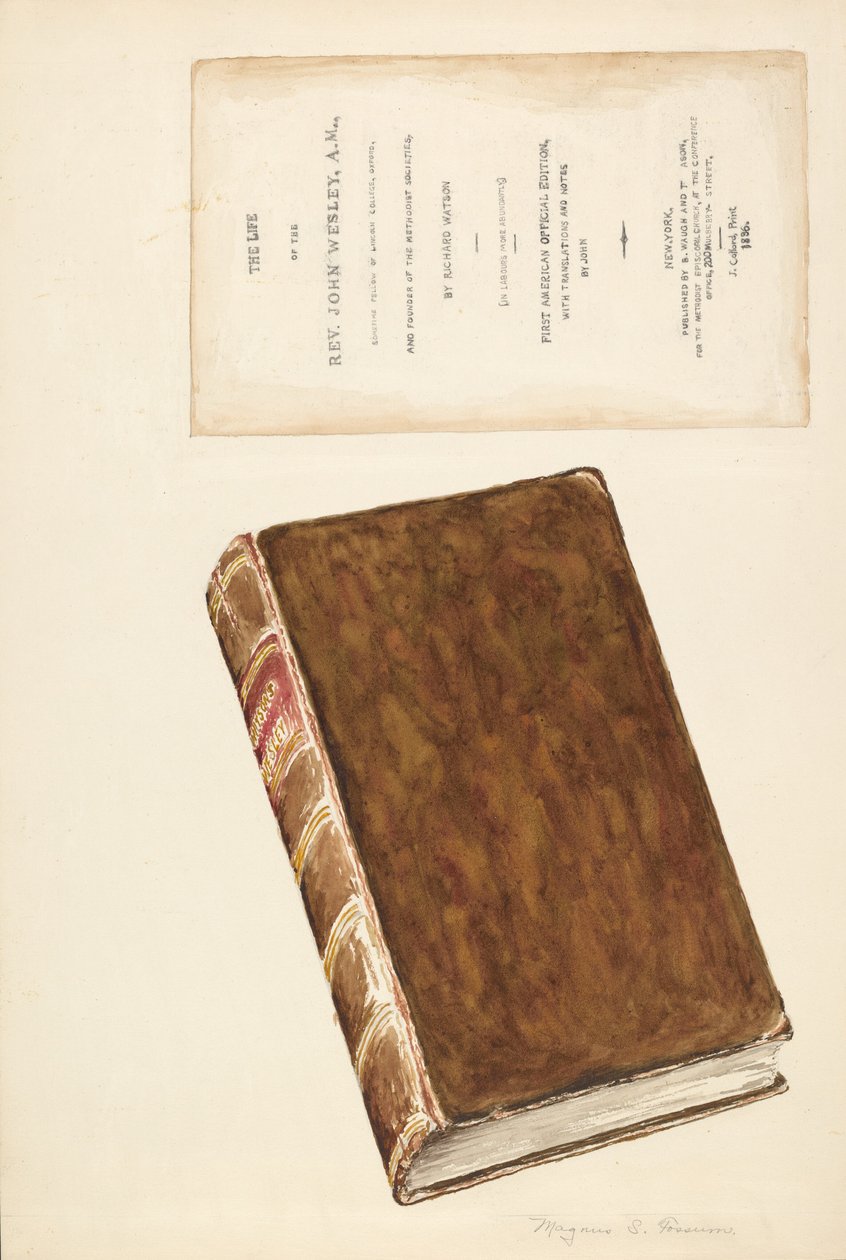 الكتاب القديم ، حياة ويسلي ، ج. 1936. بواسطة ماغنوس س.فوسم
