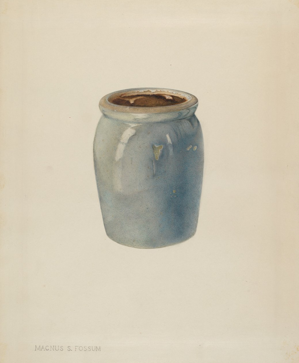 جرة مربى الفخار ، ح. 1938. بواسطة ماغنوس س.فوسم