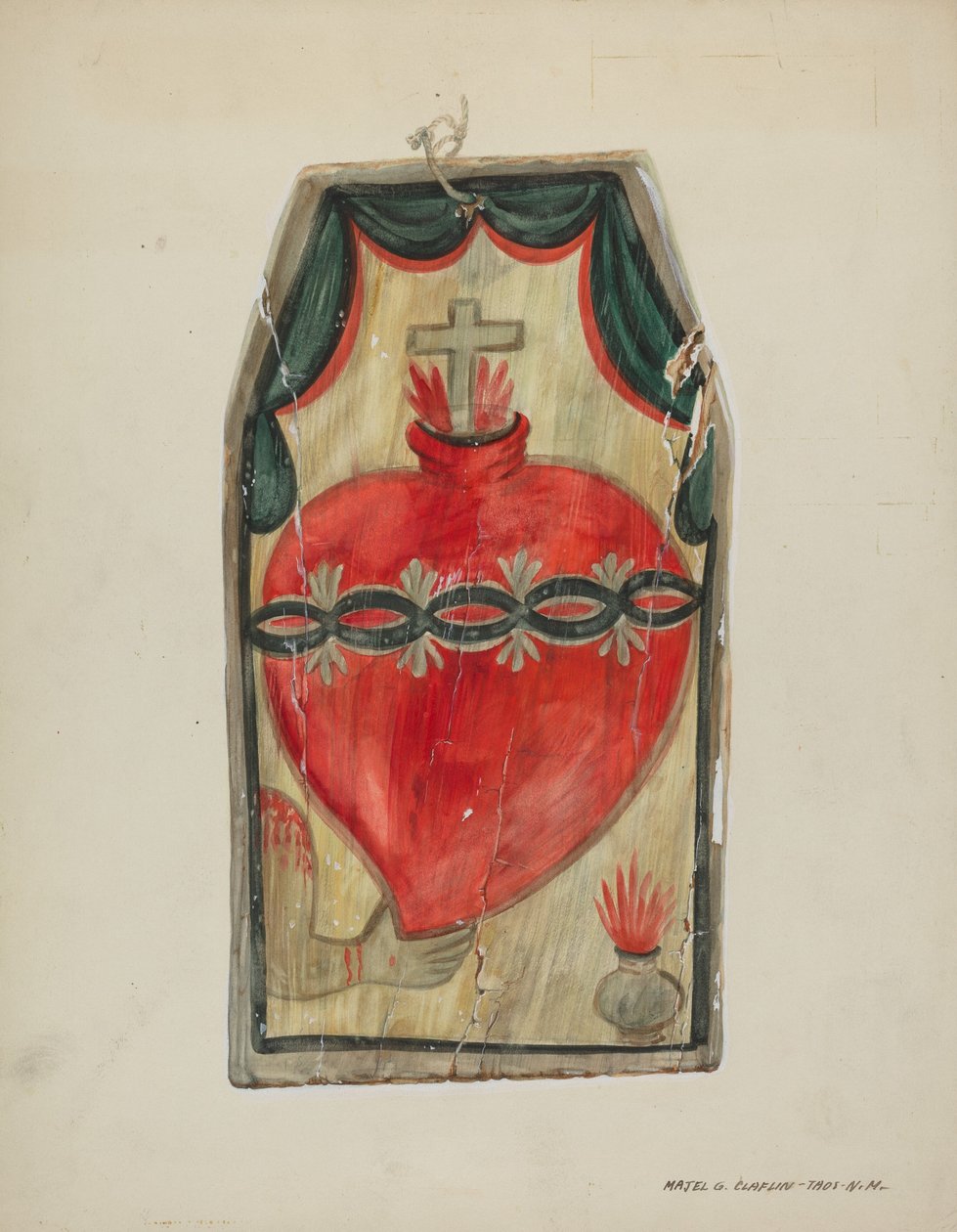 Retablo القلب المقدس ، ج. 1939. بواسطة ماجل ج