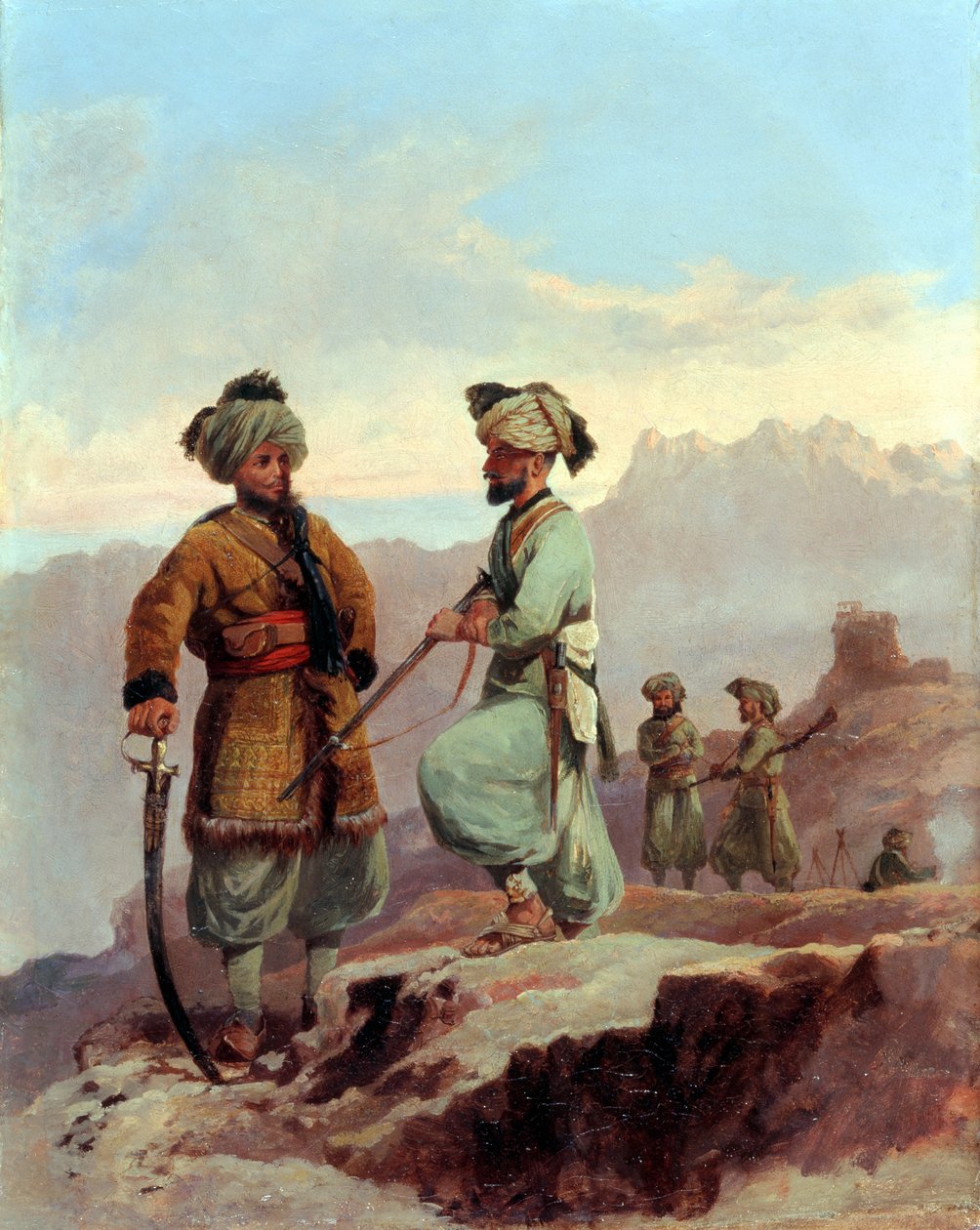 اعتصام ، فوج البنجاب العشرون من مشاة البنغال الأصليين ، الحدود الشمالية الغربية ، c.1868 بواسطة اللواء والتر فان