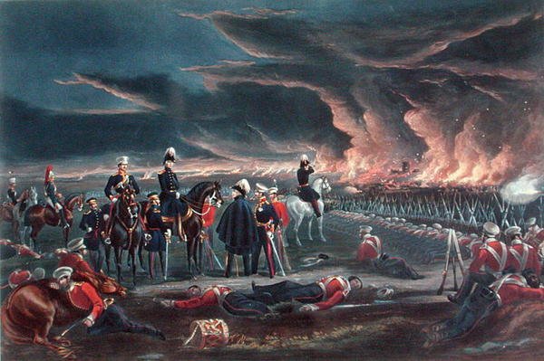 ليلة إقامة مؤقتة للجيش البريطاني في فيروشاه ، 21 ديسمبر 1845 ، نشرتها أكرمان بواسطة الرائد GF (بعد) أبيض