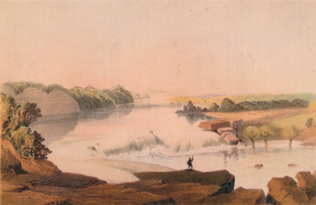 شلالات ريو سالادو ، 1857-1859. بواسطة الرائد وكناب ساروني