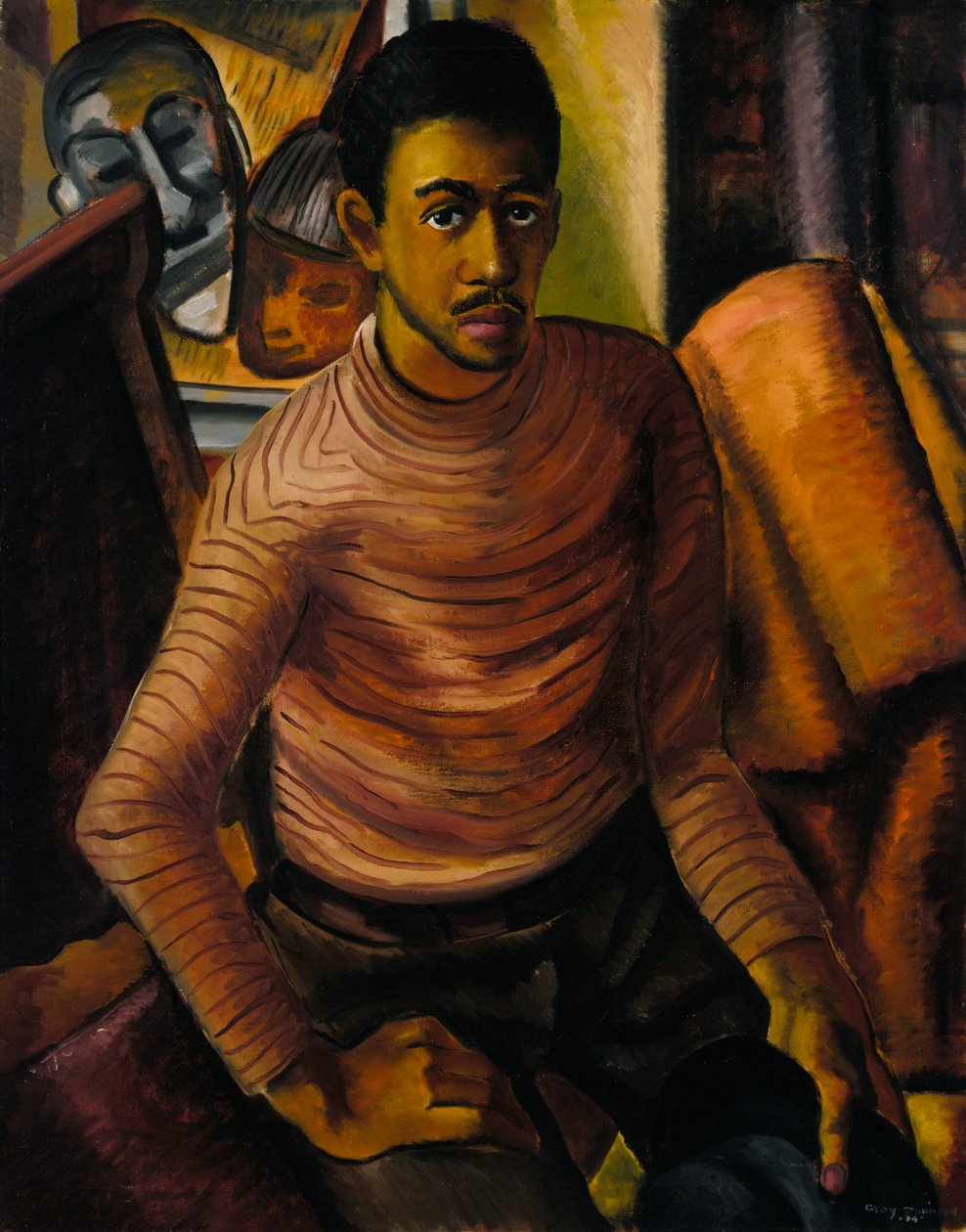 بورتريه ذاتي ، 1934. بواسطة مالفين جراي جونسون