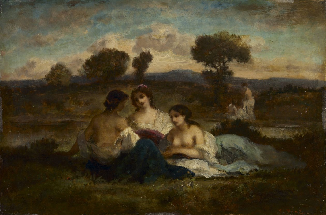 السباحون بواسطة Narcisse Virgilio Díaz