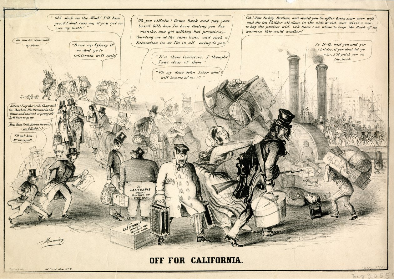أوف لكاليفورنيا ، 1849 بواسطة مانينغ