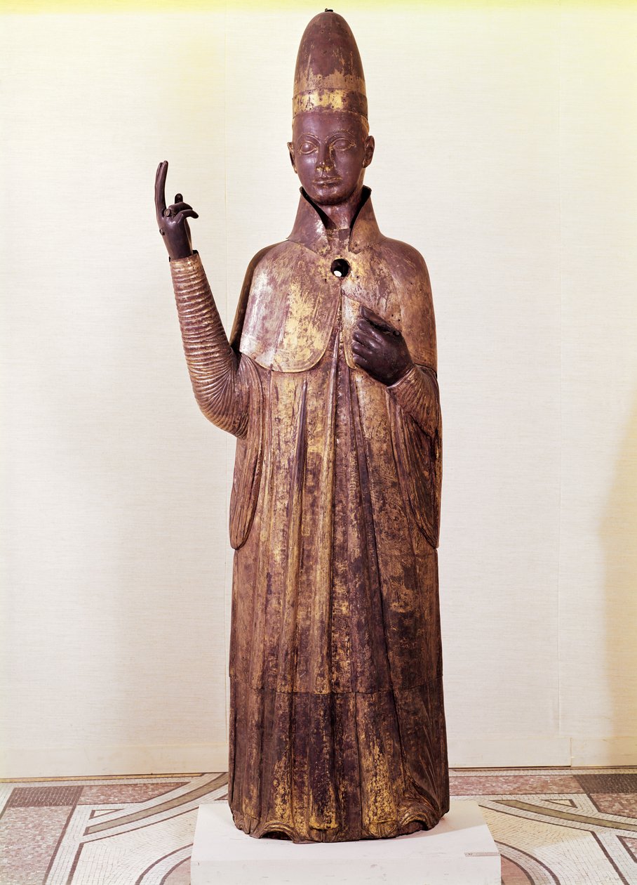 تمثال البابا بونيفاس الثامن (1235-1303) 1301 (برونزي) بواسطة مانو دي باندينو
