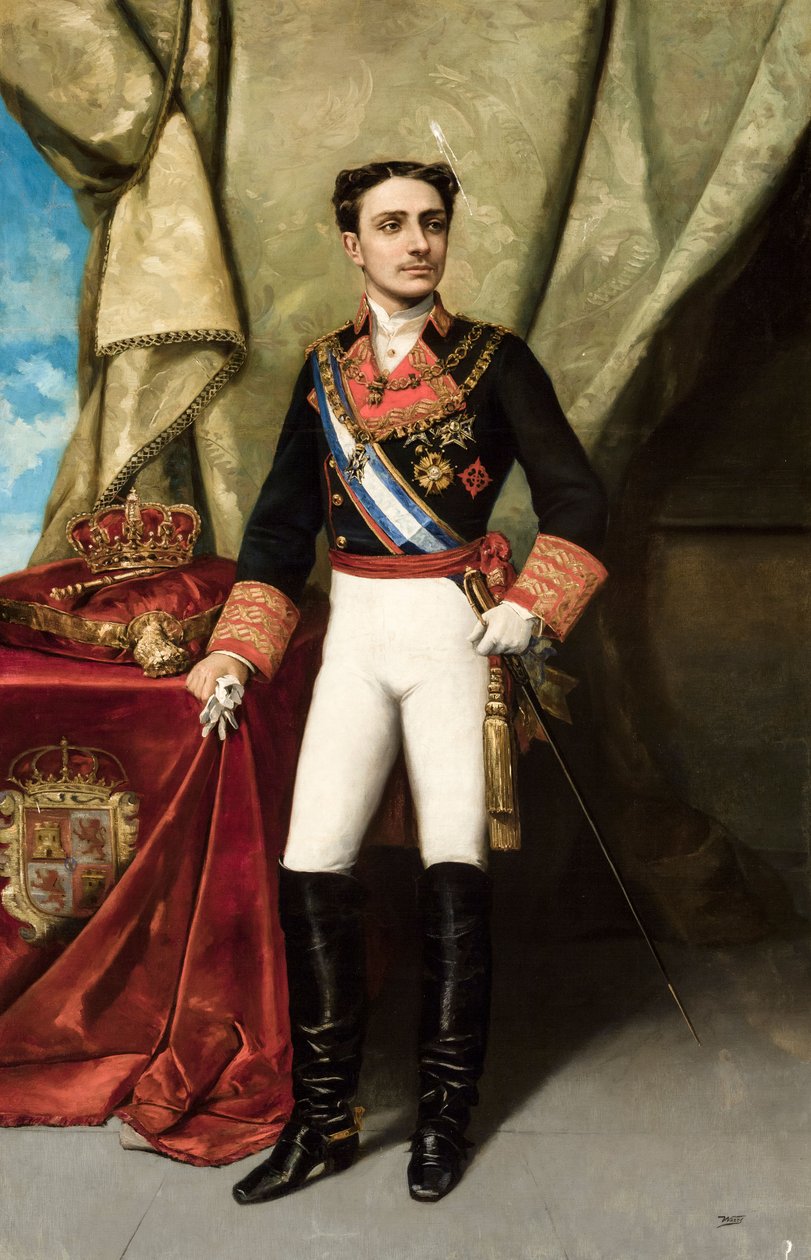 ألفونسو الثاني عشر ملك أسبانيا بواسطة Manuel Ussel de Guimbarda
