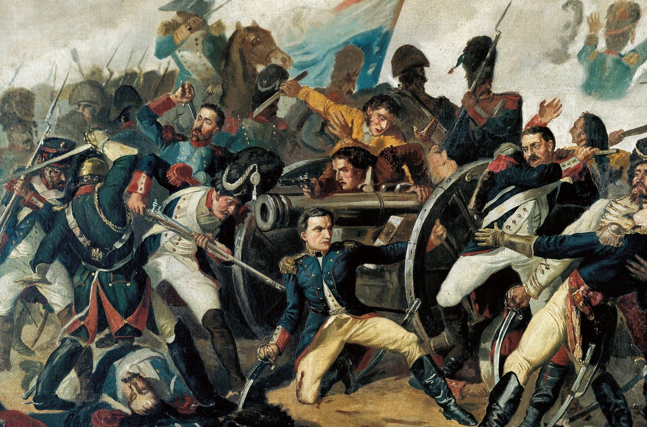 حرب الاستقلال الإسبانية (1808-1814) ثورات السكان ضد الاحتلال الفرنسي من قبل نابليون الأول (تفصيل) بواسطة مانويل (بعد) كاستيلانو