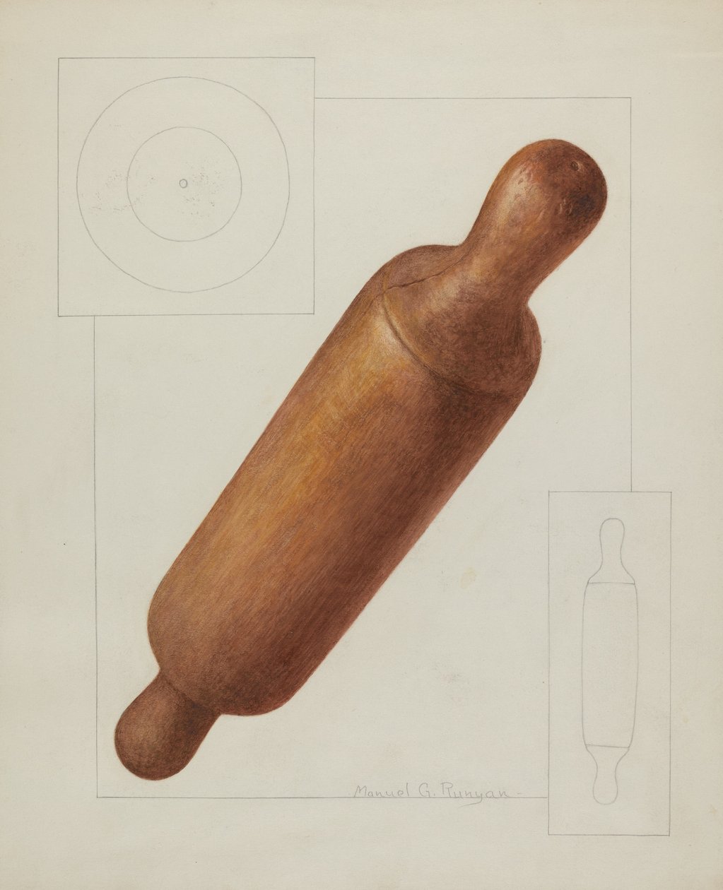 درفلة العجين ، c. 1937. بواسطة مانويل جي رونيان