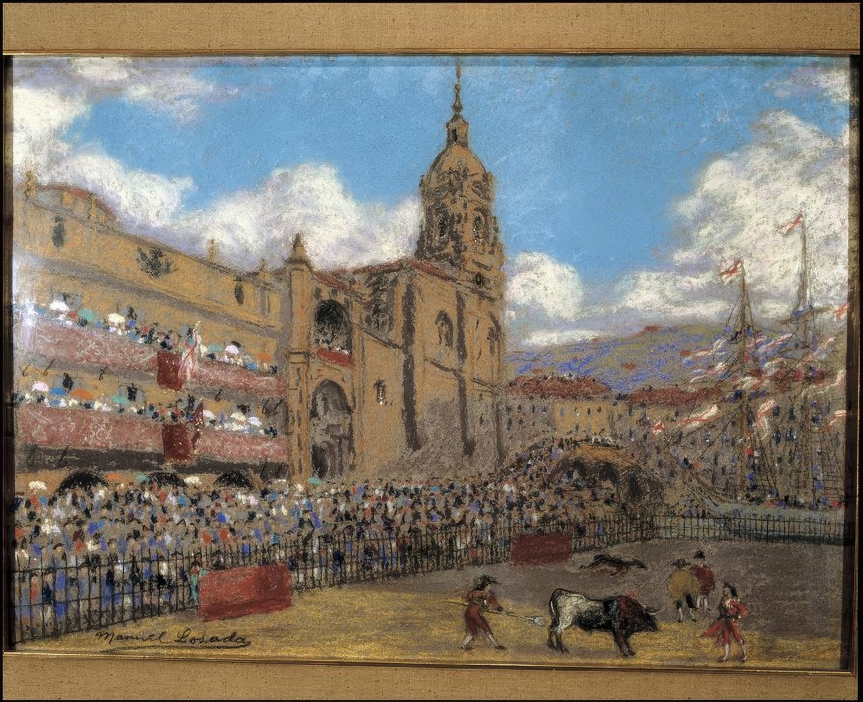 Toros De San Anton. Alarde De Martinchu بواسطة مانويل لوسادا