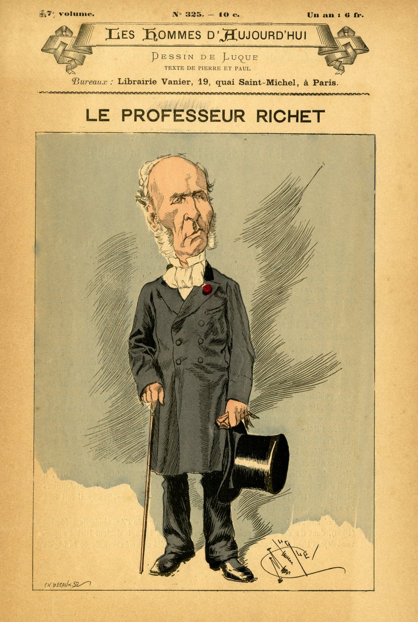 غلاف رجال اليوم ، العدد 325 ، رسم توضيحي لمانويل لوك (1854-1919): ريش تشارلز (1850-1935) بواسطة مانويل لوك