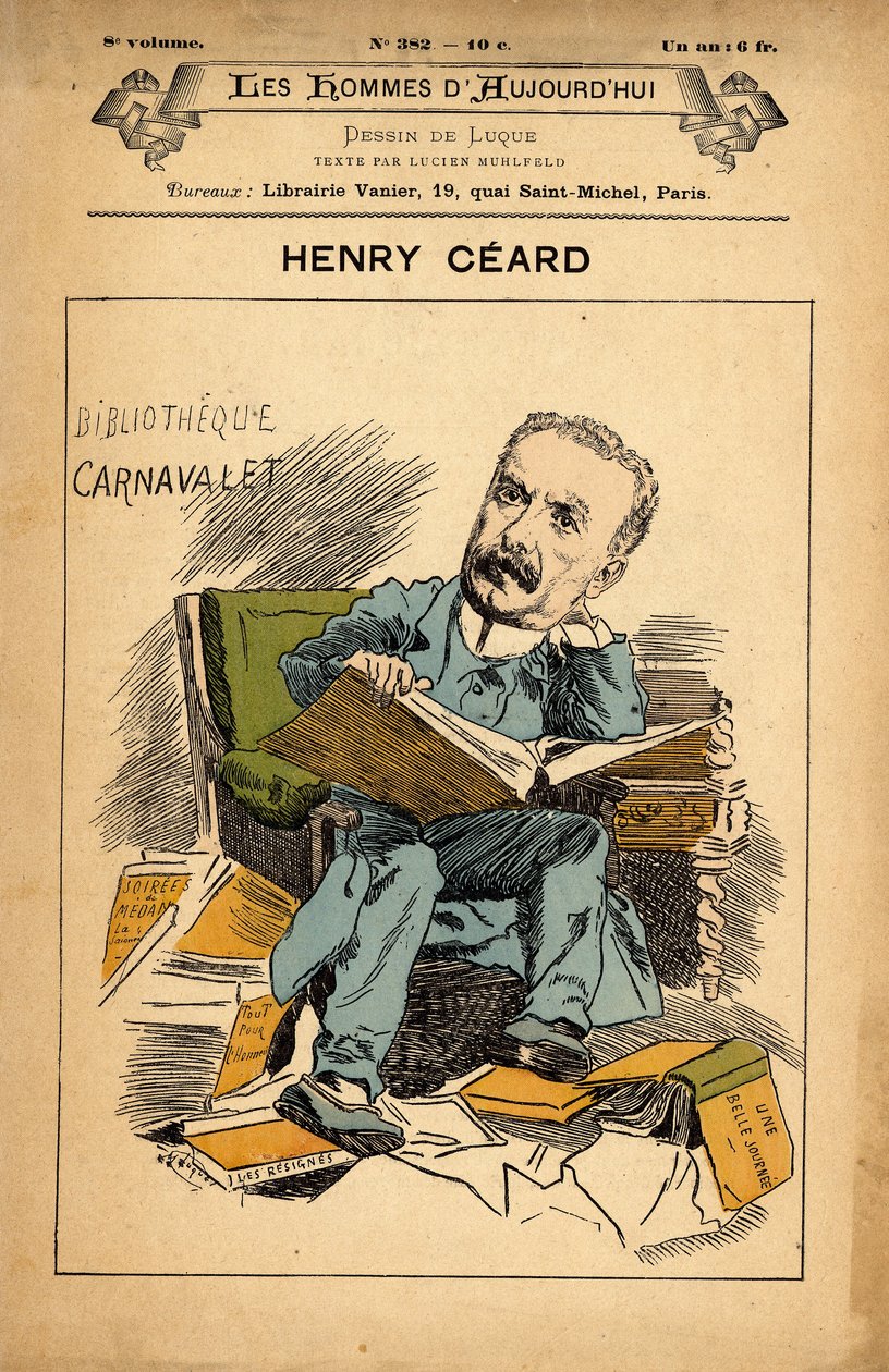 غلاف رجال اليوم ، العدد 382 ، رسم توضيحي لمانويل لوك (1854-1919): كارنافاليت - سيرد هنري (1851-1924) بواسطة مانويل لوك