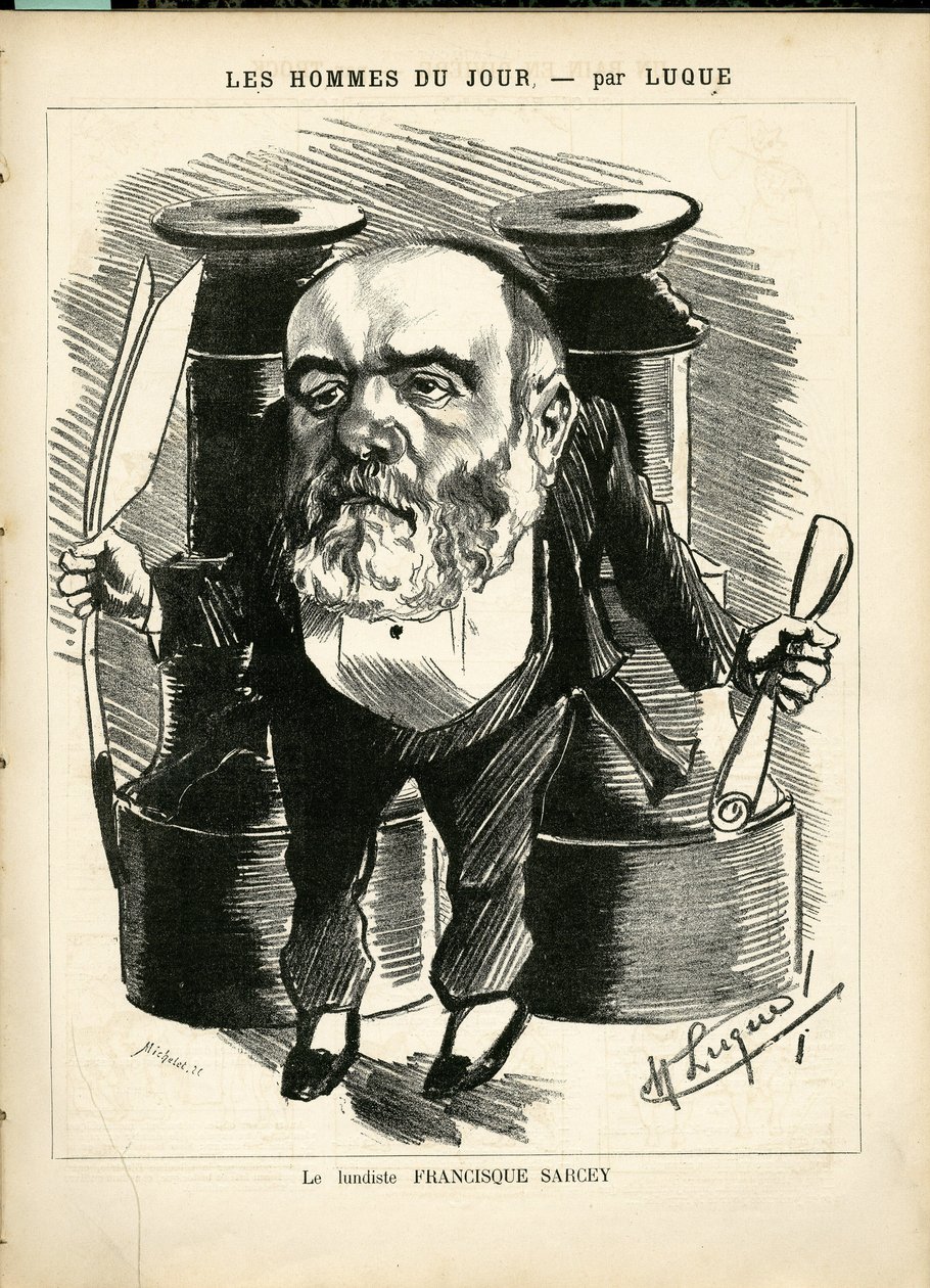رسم لمانويل لوك (1854-1919) في لا كاريكاتور (1880) بواسطة مانويل لوك