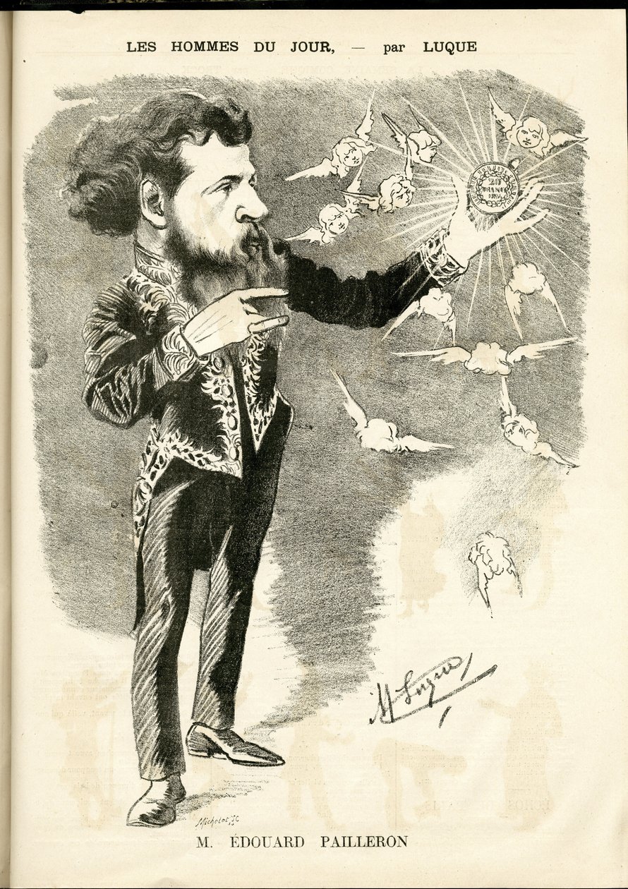 رسم لمانويل لوك (1854-1919) في لا كاريكاتور (1880) بواسطة مانويل لوك