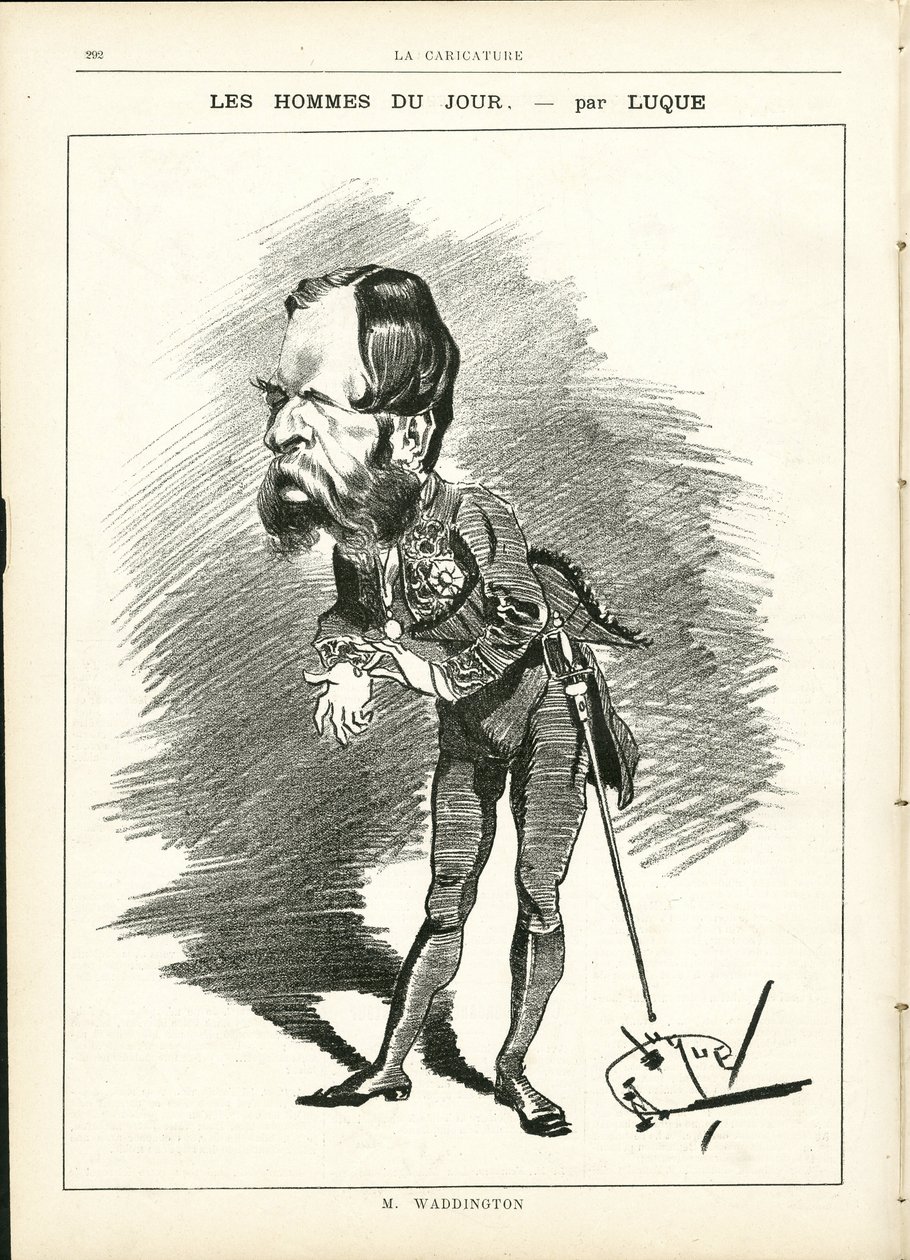 رسم لمانويل لوك (1854-1919) في لا كاريكاتور (1880) بواسطة مانويل لوك