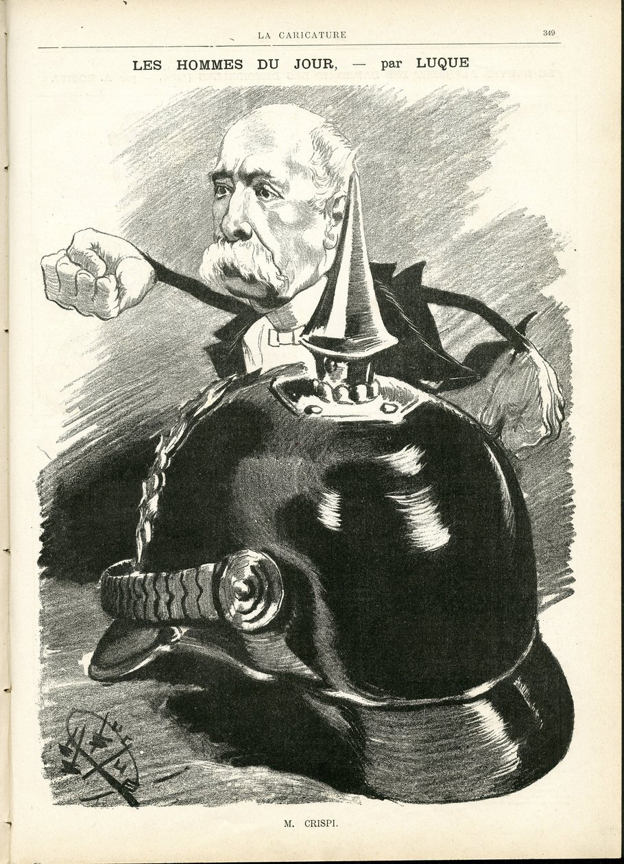رسم لمانويل لوك (1854-1919) في لا كاريكاتور (1880) بواسطة مانويل لوك