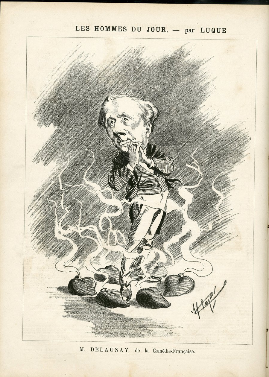 Illustration of Manuel Luque (1854-1919) for the Cover of La Caricature (1880) بواسطة مانويل لوك
