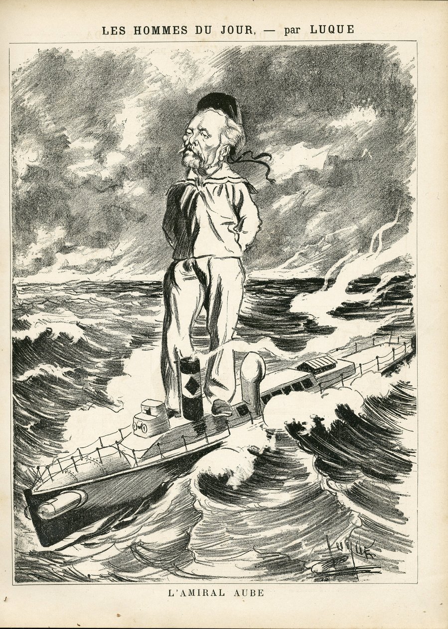 Illustration of Manuel Luque (1854-1919) in La Caricature (1880) بواسطة مانويل لوك