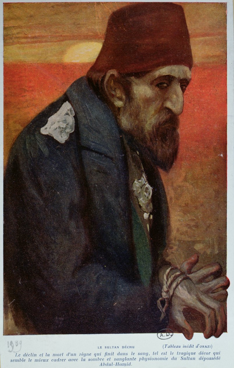Sultan Abd al-Hamid II (1842-1918) 1909  بواسطة مانويل أورازي