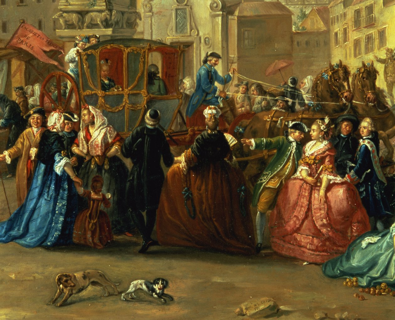 معرض مدريد في بلازا دي لا سيبادا (زيت على قماش) (تفاصيل 106419) بواسطة Manuel de la Cruz y Cano