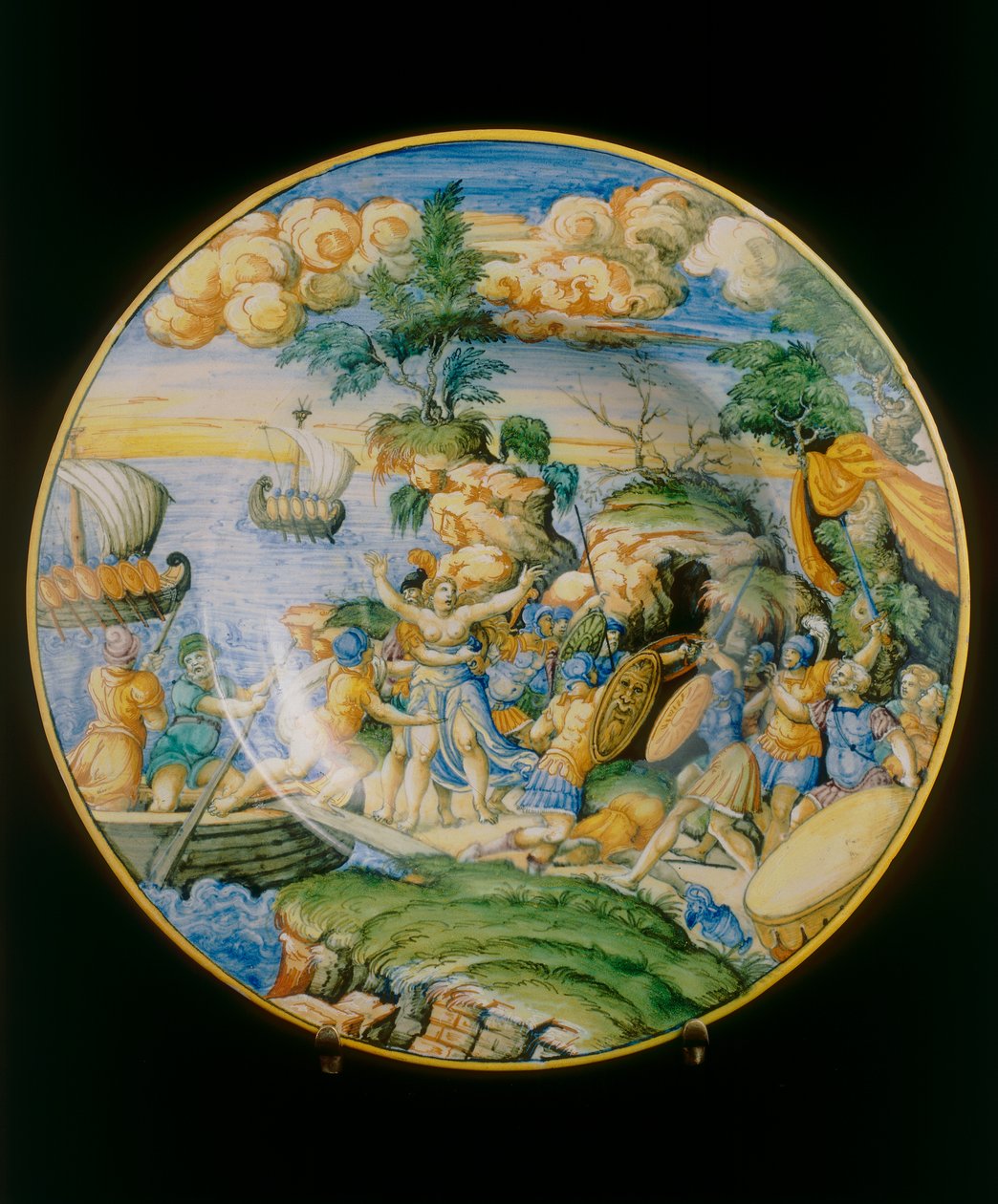 اغتصاب إيلينا ، لوحة منسوبة إلى Marcantonio Raimondi محفوظة في Museo Nazionale del Bargello ، فلورنسا بواسطة Marcantonio (Attr.to) Raimondi