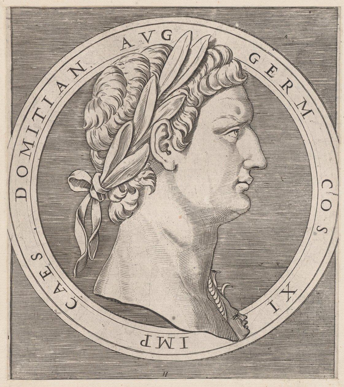مرآة الروعة الرومانية: دوميتيان ، من The Twelve Caesars ، كاليفورنيا. 1500-1534. ، كاليفورنيا. 1500-1534. بواسطة ماركانتونيو رايموندي