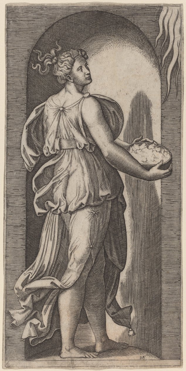 يأمل بواسطة Marcantonio Raimondi بعد رافائيل