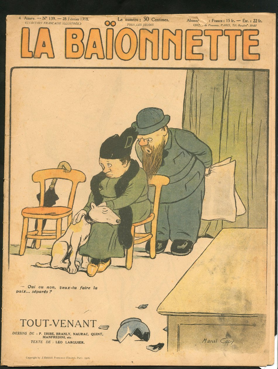 Cover of “” La Baionnette””, Satirical en Colours بواسطة مارسيل أمابل لاعب خط الوسط كابي