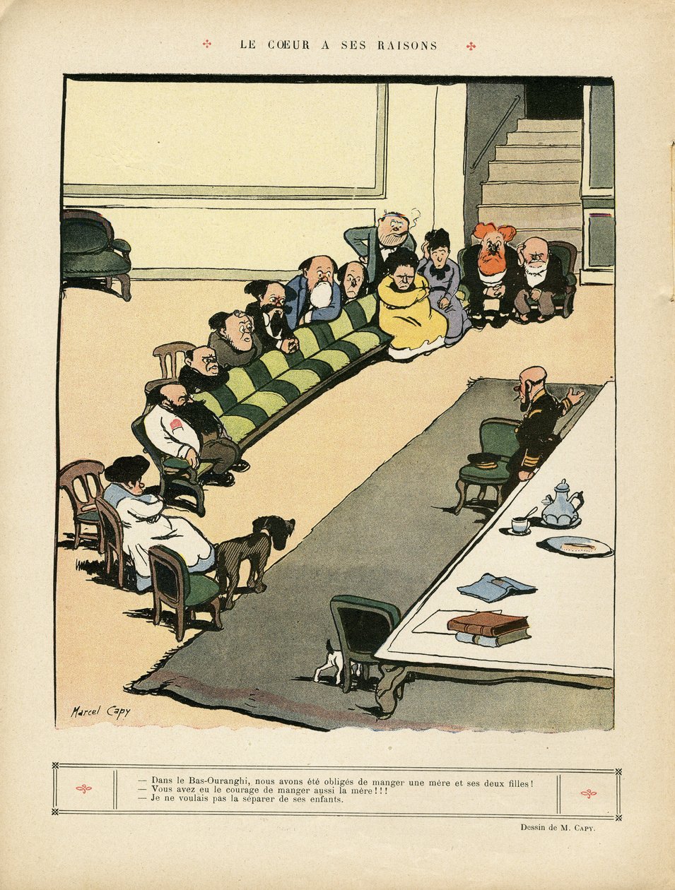 Illustration by Marcel Capy (1865-1941) in Le Rire بواسطة مارسيل أمابل OL كابى