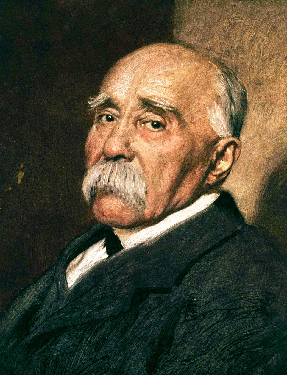رئيس الوزراء الفرنسي جورج كليمنصو (1841-1929) ج. 1920 (زيت على قماش) بواسطة مارسيل أندريه باشيت