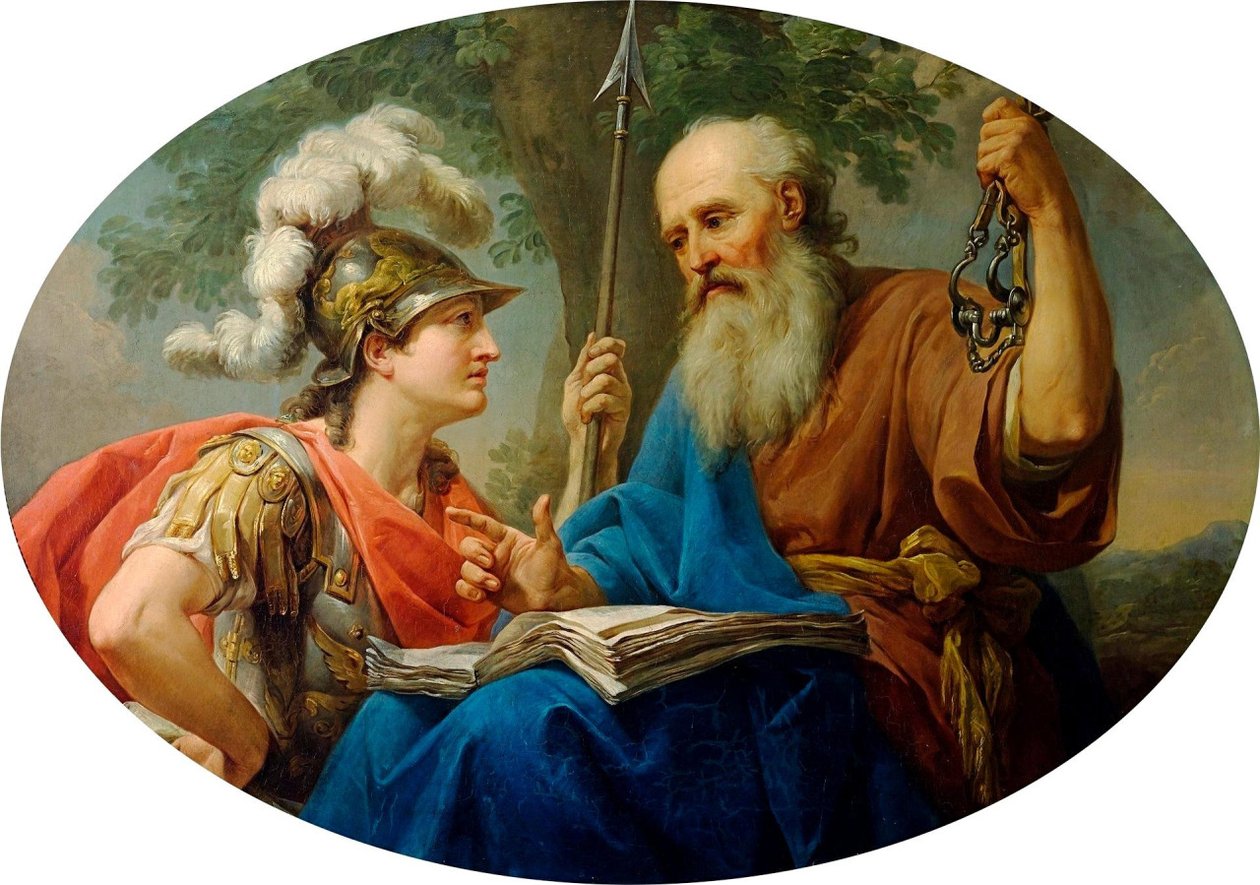 Alcibiades يجري تعليمه من قبل سقراط بواسطة مارسيلو باتشياريلي