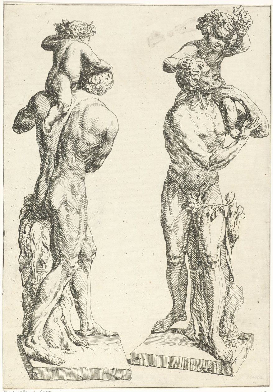 Silenus مع دي جونج باخوس بواسطة مارسيلوس لارون (أنا)