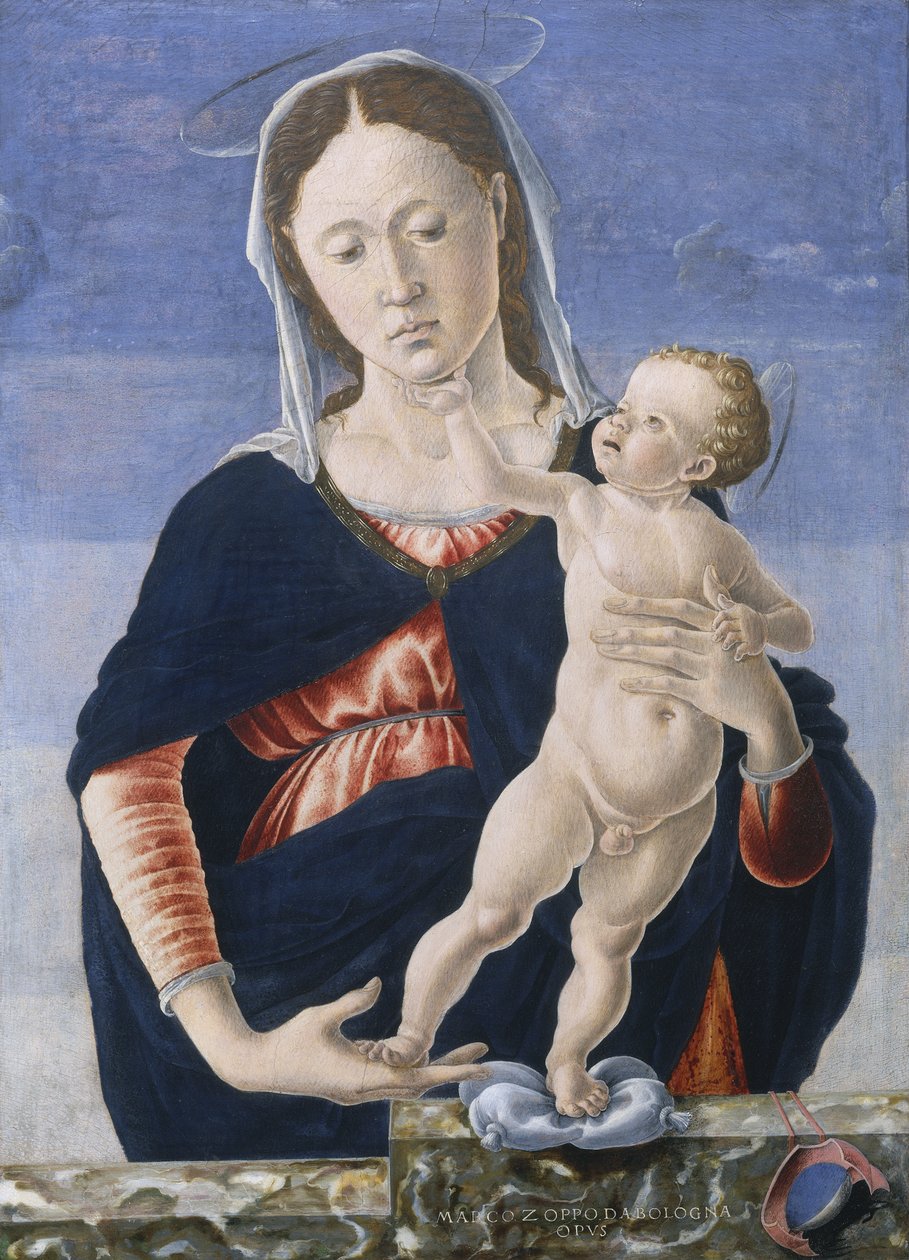 مادونا والطفل ، c.1467-8 (درجة الحرارة على لوحة الحور) بواسطة ماركو زوبو