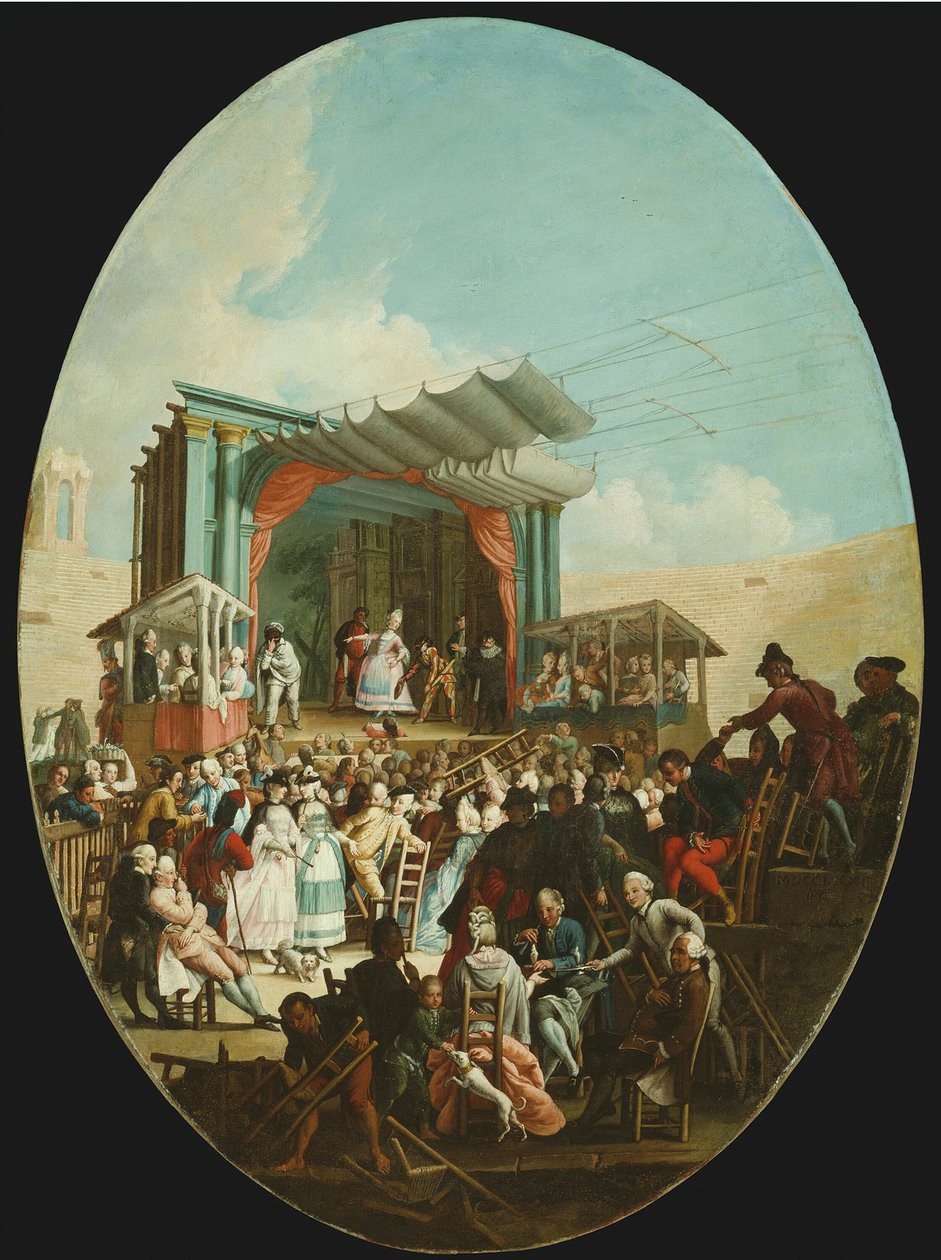 كوميديا إيطالية في فيرونا 1772. بواسطة ماركو ماركولا