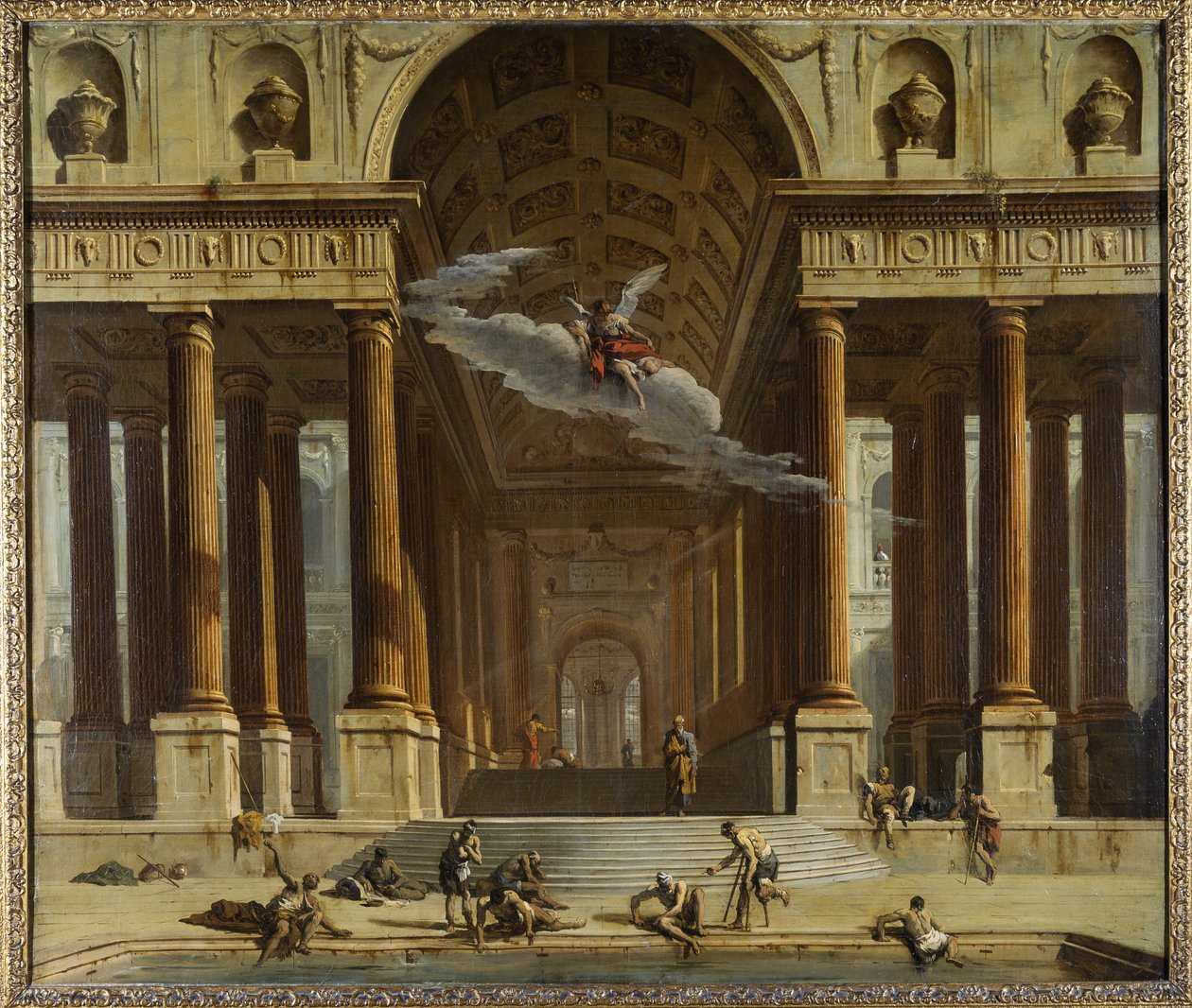 The Pool of Siloam, c.1711-16 (oil on canvas) بواسطة ماركو ريتشي