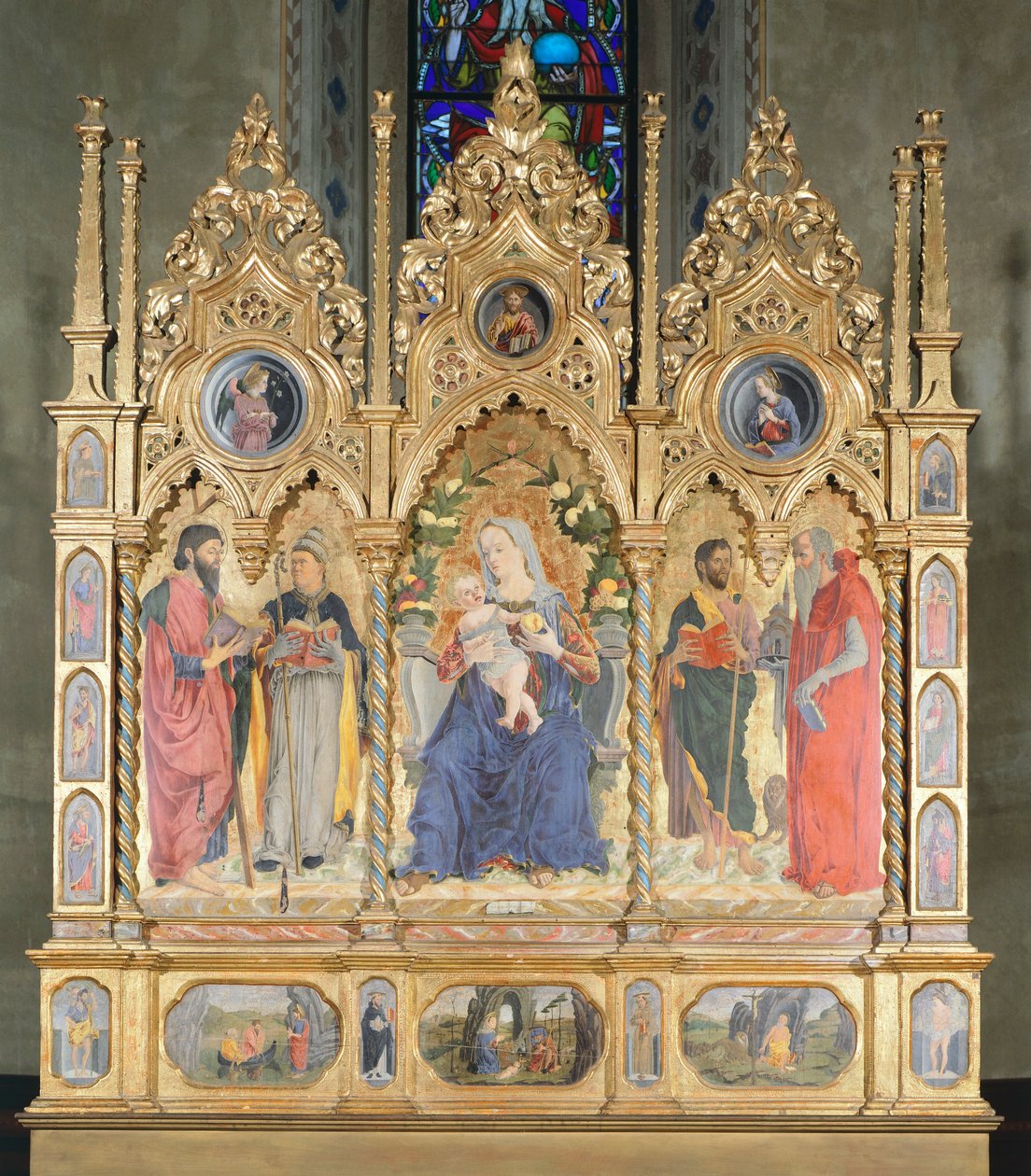 Altarpiece with Madonna with Child and Saints, Bologna (photo) بواسطة ماركو زوبو